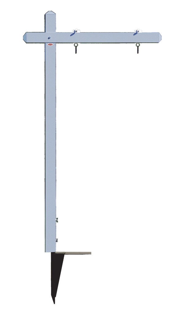 Aluminum sign post, 24h x 24w - GRAY