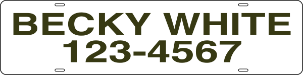  RealTree Agent Name Sign Rider, 6hx24w, Steel