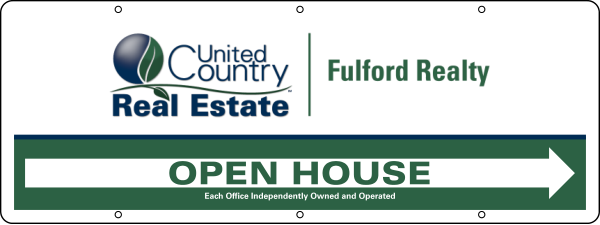 Open House Sign Panel,  24 GA Steel 9h x 24w