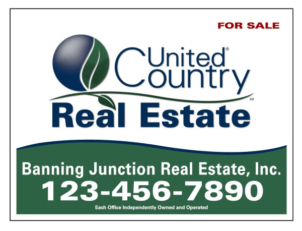 Sign Panel printed on one side, 24 GA steel 18h x 24w