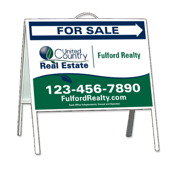 For Sale A-Frame and Sign Panel Unit, .050 polyethylene 18h x 24w