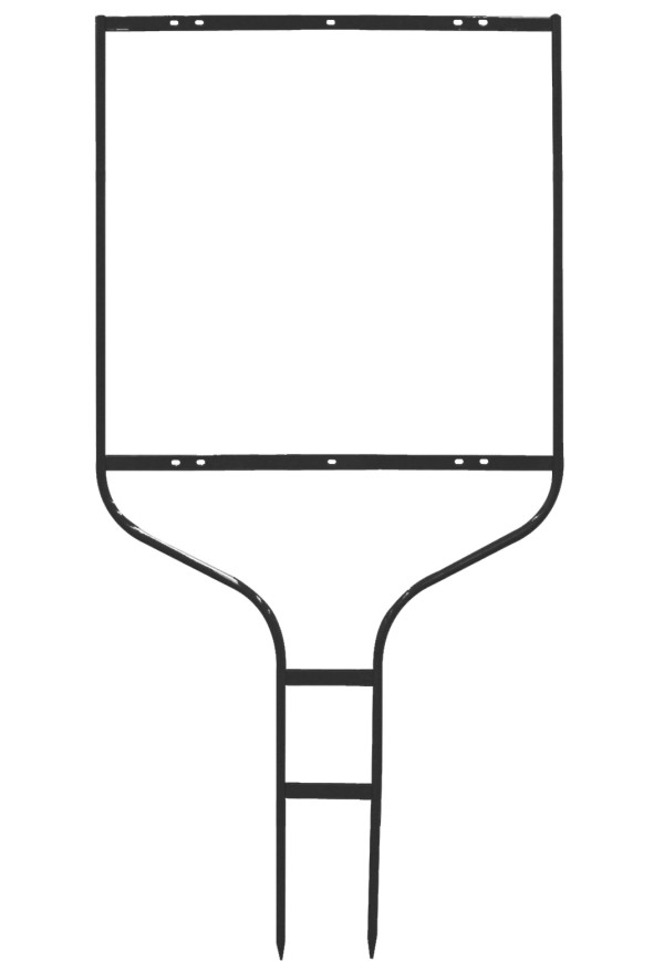  round rod sign frame, 20h x 20w