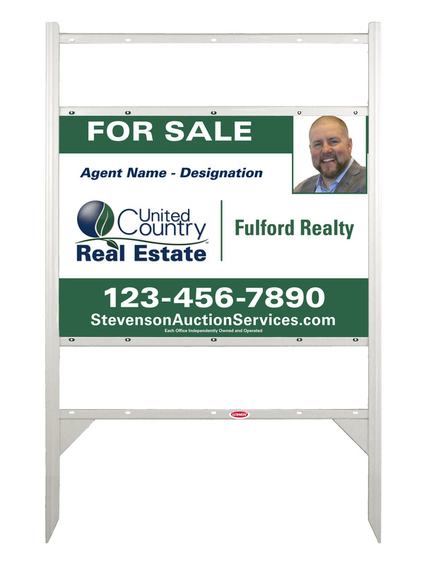 Angle Iron Frame w Two Rider Inserts and Photo Sign Panel Unit, 20h x 28w, Steel