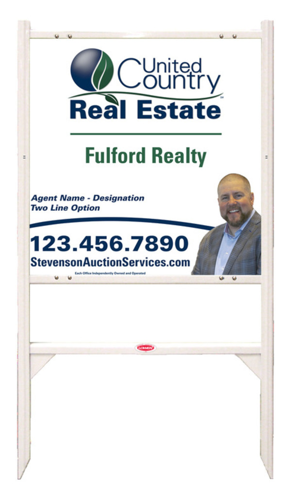 Angle Iron Frame and Photo Sign Panel Unit, 24h x 24w, Steel