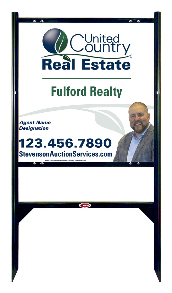 Angle Iron Frame and Photo Sign Panel Unit, 24h x 24w, Steel