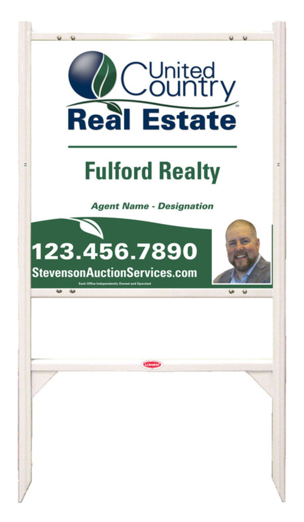 Angle Iron Frame and Photo Sign Panel Unit, 24h x 24w, Steel