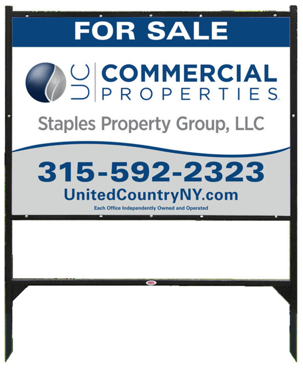 Angle Iron Frame and Commercial Sign Panel Unit, 30h x 42w, Steel