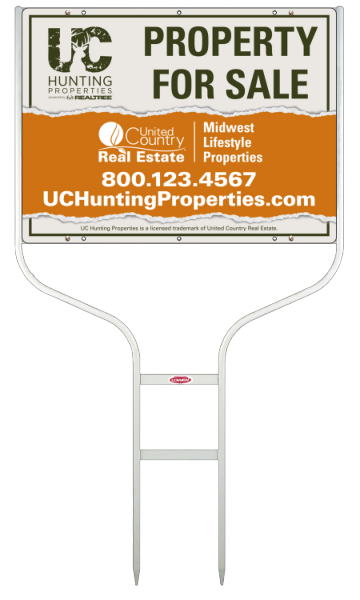 Round Rod Frame and Office Sign Panel Unit, 18h x 24w, Steel