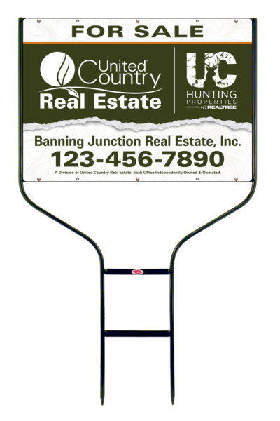 Round Rod Frame and Office Sign Panel Unit, 20h x 28w, Steel