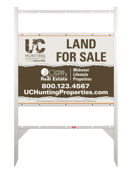 Angle Iron Frame with Two Rider Inserts and Sign Panel Unit, 20h x 28w, Steel