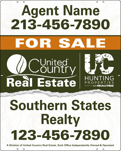 Agent Sign Panel, 30h x 24w, Steel