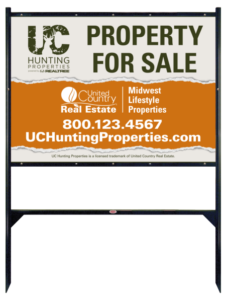 Angle Iron Frame and Office Sign Panel Unit, 30h x 42w, Steel