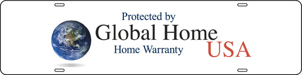Home Warranty Sign Riders, 6h x 24w, Steel