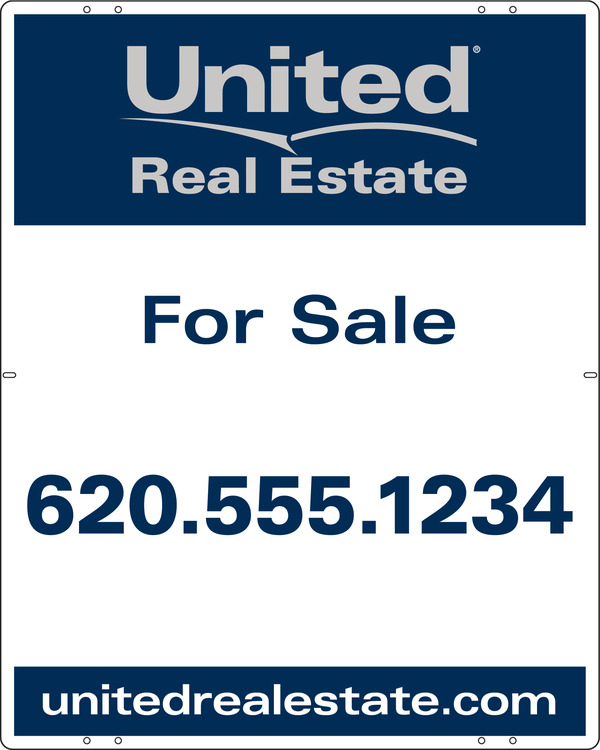 Office For Sale Sign Panel, 30h x 24w, Steel