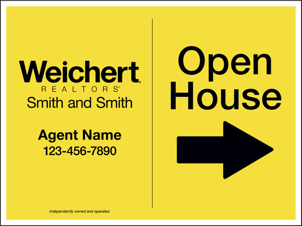 Agent Open House Sign Panel, 18h x 24w, 4mm
