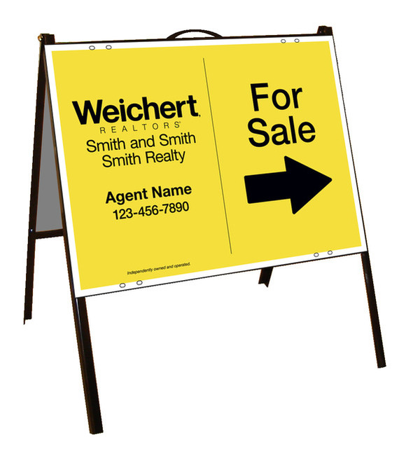 Agent For Sale A-Frame and Sign Panel Unit, 18h x 24w