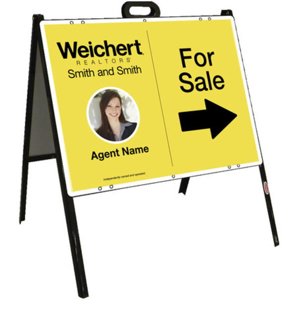 Photo For Sale A-Frame and Sign Panel Unit, 18h x 24w Steel