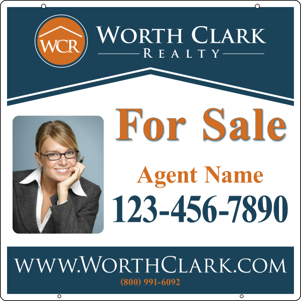 Reflective Hanging Photo Sign Panel, 24h x 24w, Steel