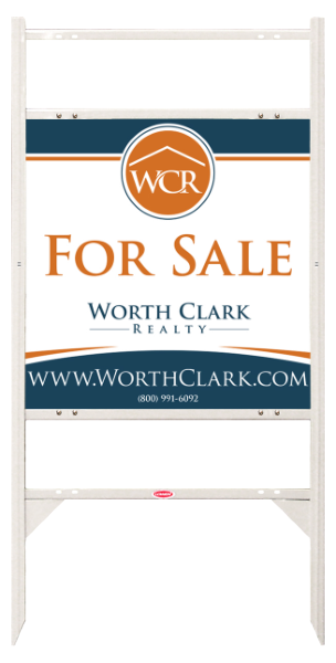 Angle Iron Frame w 2 Rider Inserts and Office Sign Panel Unit, 24h x 24w, Steel