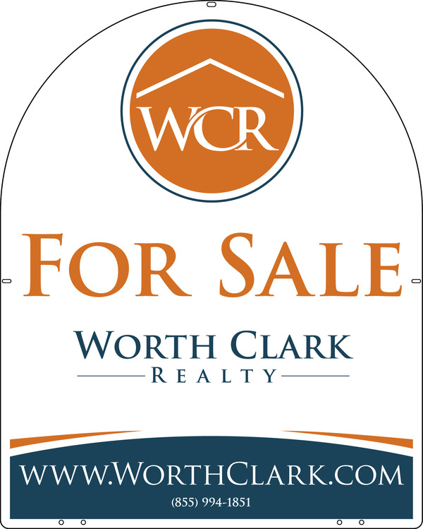 Arc Shape Office Sign Panel, 30h x 24w, Steel